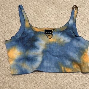 Out From Under (Urban Outfitters) Tie Dye Keyhole Tank